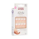 Salon Acrylic French Nail Manicure Set, Medium Length, Square, “ Sugar Rush”, Nail Kit