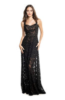 Dress the Population Women's Anabel Sweetheart Bustier Maxi Dress, Black, XX-Small