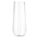 48 Pack Stemless Plastic Champagne Flutes Disposable 9 Oz Clear Plastic Glasses