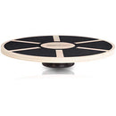 Amazon Basics Wood Wobble Balance Board - 16.2 x 16.2 x 3.6 Inches, Black
