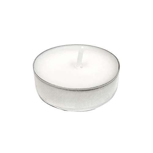 Amazon Basics 200-Pack Unscented Tealight Candles - 4 Hour Burn Time - White