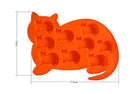 Cat Shaped Silicone Ice Cube Molds and Tray, Pack of 2