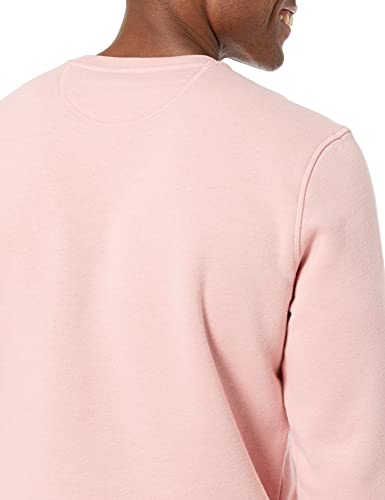 Amazon Essentials Men's Fleece Crewneck Sweatshirt, Pink, Large