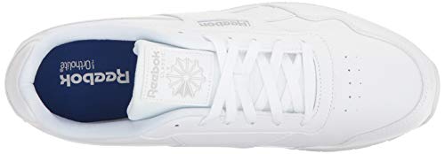 Reebok womens Classic Harman Run Sneaker, White/Steel, 8.5 US