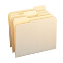 1/3-Cut Tab, Assorted Positions File Folders, Letter Size, Manila - Pack of 100
