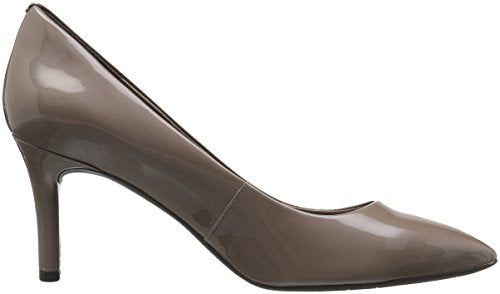 womens Total Motion 75mm Pointy Dress Pump, Taupe Grey Patent, 9 Wide US