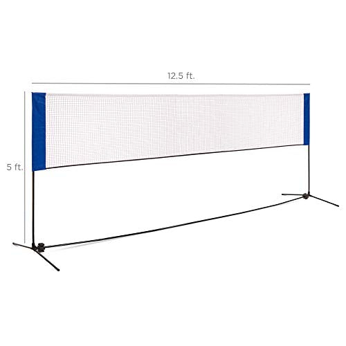 Best Choice Products 12.5ft Portable Freestanding Indoor/Outdoor Net for Beach