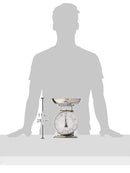 Stainless Steel Analog Kitchen Scale, 11 Lb. Capacity, Silver