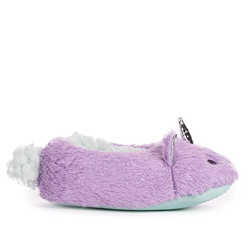 Girl's Zoo Friends Slipper, Lavender Unicorn