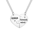 2 Pieces Set Mom Gifts from Daughter Matching Heart Necklaces for Women Gifts