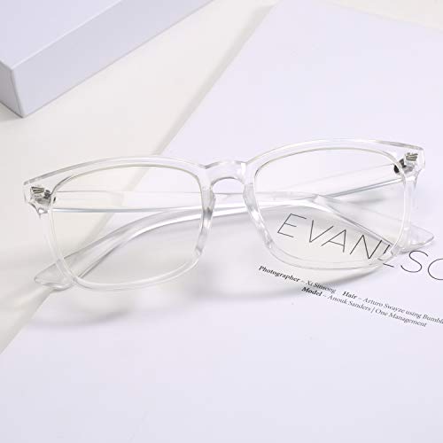 Pro Acme Non-prescription Glasses Frame Clear Lens Eyeglasses (Transparent)