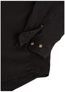 Men's Logger Twill Long Sleeve Workshirt, Black, Medium