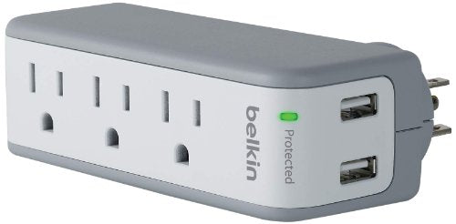 3 AC Multi Outlets & 2 USB Ports - Wall Outlet Extender