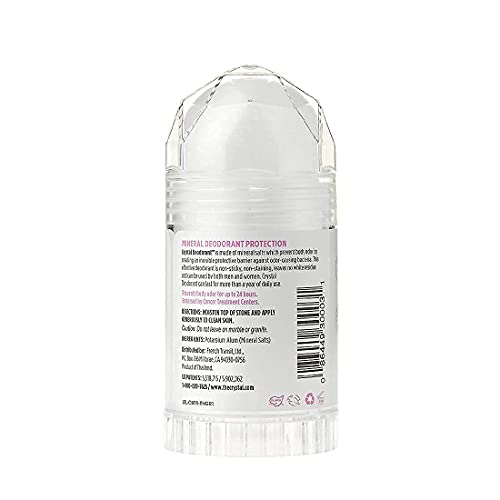 CRYSTAL Deodorant Stick (30003), Unscented, 4.25 Ounce, White