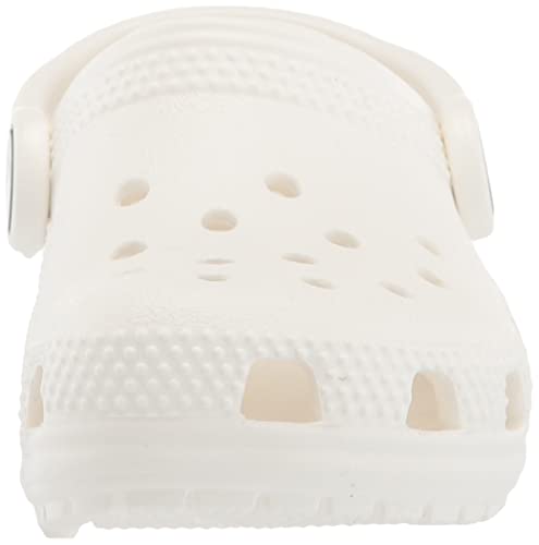 Crocs Kids' Classic Clog , White/White, 4 Big Kid