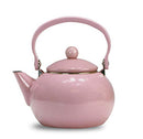 Enamel Teakettle Non-Whistling, 2 Quart, Pink