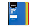 Wide Ruled Composition Notebook, 100 Sheet, Assorted Solid Colors, 4-Pack