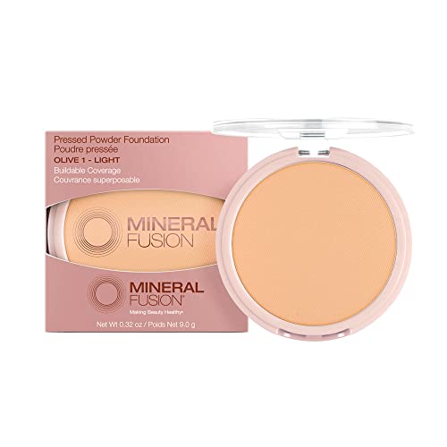 Mineral Fusion Pressed Powder Foundation, Olive 1 - 0.32oz ea