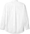 Men's Regular-fit Long-Sleeve Solid Pocket Oxford Shirt, White, Large