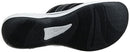 Clarks Women's Breeze Sea Flip-Flop, Black Synthetic, 9