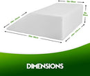 Leg Elevation Pillow with Foam Top - Leg Rest Relieves Back, Hip and Knee Pain