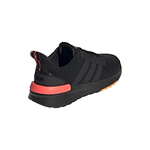 Men's Racer Running Shoe, Core Black/Core Black/Orange Rush, 9