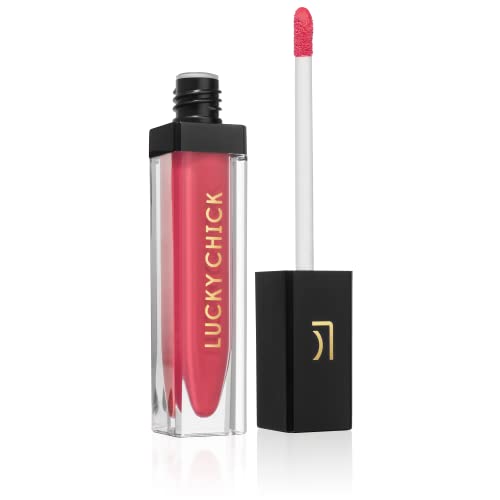 Liquid Lip Gloss - Joy, Fuschia Pink - Natural Moisturizing Ingredients for All Day Wear