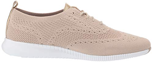 Cole Haan Women's 2.Zerogrand Stitchlite Oxford, rye Knit/Optic White, 7.5