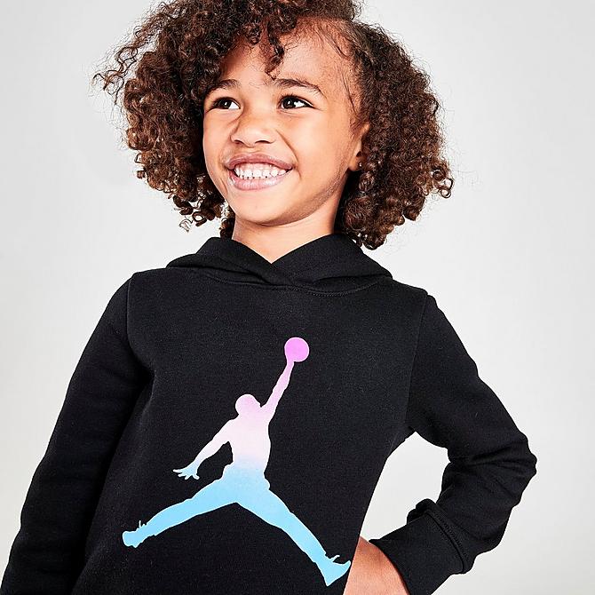 GIRLS' LITTLE KIDS' JORDAN ESSENTIALS OMBRE HOODIE AND LEGGINGS SET