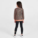 Girls' Little Kids' Nike Sportswear Leopard Crewneck Sweatshirt and Leggings Set