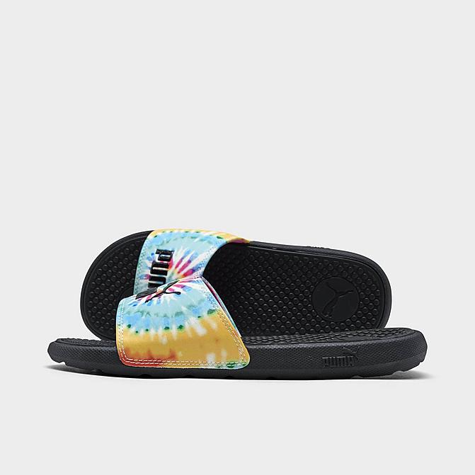 WOMEN'S PUMA COOL CAT TIE-DYE SLIDE SANDALS