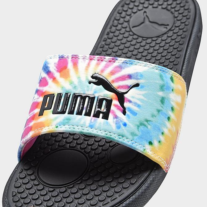 WOMEN'S PUMA COOL CAT TIE-DYE SLIDE SANDALS