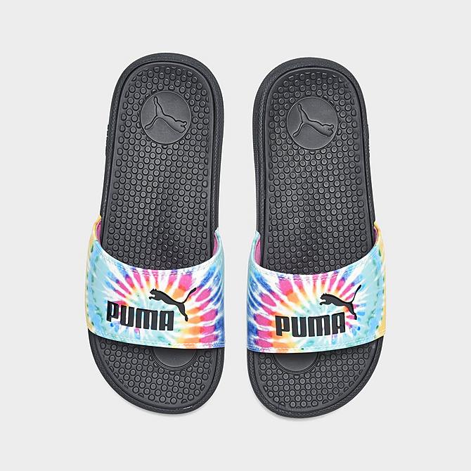 WOMEN'S PUMA COOL CAT TIE-DYE SLIDE SANDALS