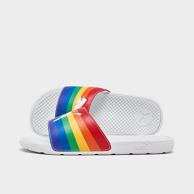 Puma Girls' Big Kids' Cool Cat Rainbow Slide Sandals