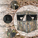 3 Person Hunting camouflage Surround View Tent with Slide Mesh Window