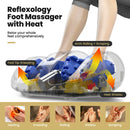 Shiatsu Foot Massager with Kneading and Heat Function - Black