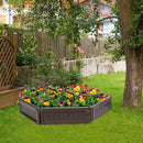 Raised Garden Bed Kit Outdoor Planter Box with Open Bottom Design and Optional Setup Shapes