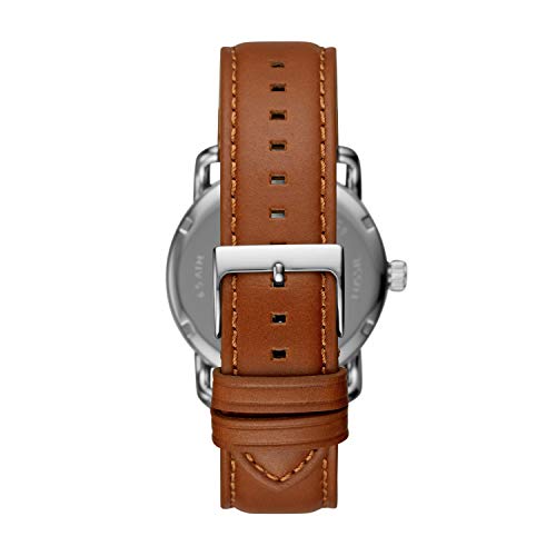 Fossil Men's Copeland Quartz Stainless Steel and Leather Three-Hand Watch