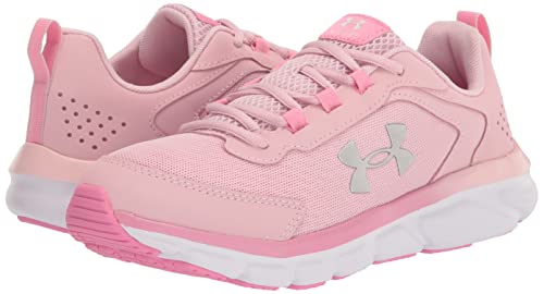 Girls' Grade School Assert 9 Sneaker, (601) Prime Pink/Flamingo/Metallic Silver, 6.5