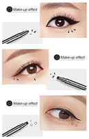 6 Pcs Double-headed Eyeliner Stamps Set Black Liquid Eye Liner Pen Stencils Tattoo