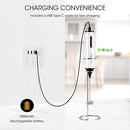 Rechargeable Milk Frother USB Charging Handheld Foam Maker with One Additional