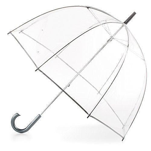 Women's Clear Bubble Umbrella – Transparent Dome Coverage – Large Windproof