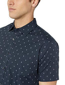 Men's Regular-Fit Short-Sleeve Print Shirt, Anchor, Medium