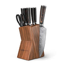5 Knife Block Set - Pro Kitchen Knife Set Ultra Sharp High Carbon Stainless Steel