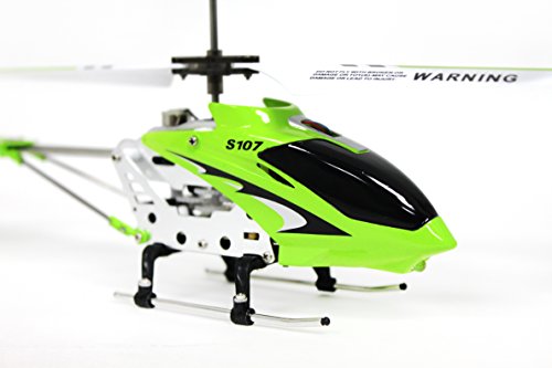 Syma S107 3 Channel RC Helicopter with Gyro, Green