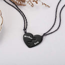 Mother and Son Heart Matching Necklace Set for 2 - Son to Mom Mother