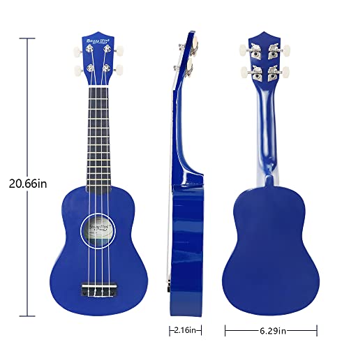 Soprano Ukulele - Stringed Musical Instrument Ukulele for Beginners Adults, 21 Inch Basswood Ukelele