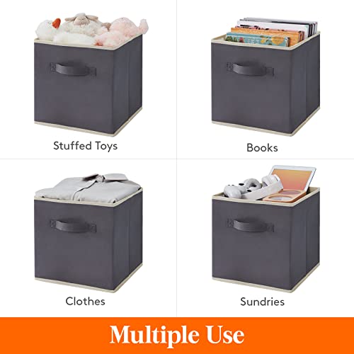 Collapsible Storage Cubes 11 Inch Foldable Fabric Bins Multi-color Organizers