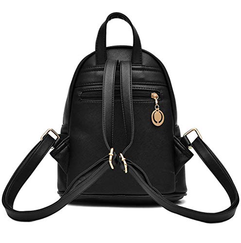 Girls Bowknot Cute Leather Backpack Mini Backpack Purse for Women