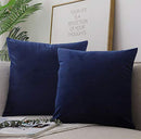 Velvet Soft Decorative Square Throw Pillow Cover Case Set